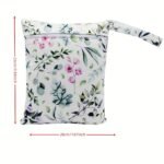 1Pc Asenappy Large Wet Bag - Durable Polyester Diaper, Swimwear, Laundry Pouch With Zipper - Ideal For Travel, Makeup, Toiletries Storage - Colorful Cartoon Designs For Women, Travel Organizer|Playful Design|Zippered Pouch - Image 2