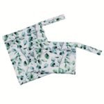Asenappy 2Pcs Leaf Print Cloth Diaper Bags - Soft Polyester, Mixed Colors, Perfect For & Nappies, Asenappy - Image 4