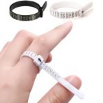 1 Pc Ring Sizer, Ring Sizer Measuring Tool, Reusable Plastic Finger Size Measuring Tape, Clear And Accurate Jewelry Sizing Making Tool 1-17 Usa Rings Sizer