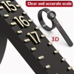 1Pc Upgraded Soft Ring Sizer Measuring Tool, Reusable Plastic Finger Size Measuring Tape With Magnified Glass, Clear And Accurate Jewelry Sizing Making Tool 1-17 Usa Rings Sizer, Us Size Finger Gauge - Image 7