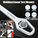 1Pc 3-24Mm New Multi-Functional Double Head Wrench Household Tools Universal Self-Tightening Adjustable Special-Shaped Wrench Portable Hand Tools - Image 8