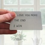 Valentine'S Day Gift 1Pc Anniversary Wallet Insert For Men, Novelty Wallet Card Gift, I Love You More, Engraved Keepsake For Him - Image 4