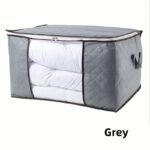 1Pc Large Capacity Clothes Storage Bag Organizer With Reinforced Handle Thick Fabric For Baby Comforters, Blankets, Bedding, Foldable With Sturdy Zipper, Clear Window - Image 10