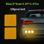 10Pcs Car Bumper Reflective Strip Stickers - Enhance Your Night Driving Security & Style! - Image 23