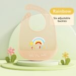 1Pc Silicone Baby Bib - Lightweight, Snap Closure, Cute Designs For Boys & Girls, Perfect For Feeding Time, Durable & Easy To Clean, Feeding Accessorie - Image 17