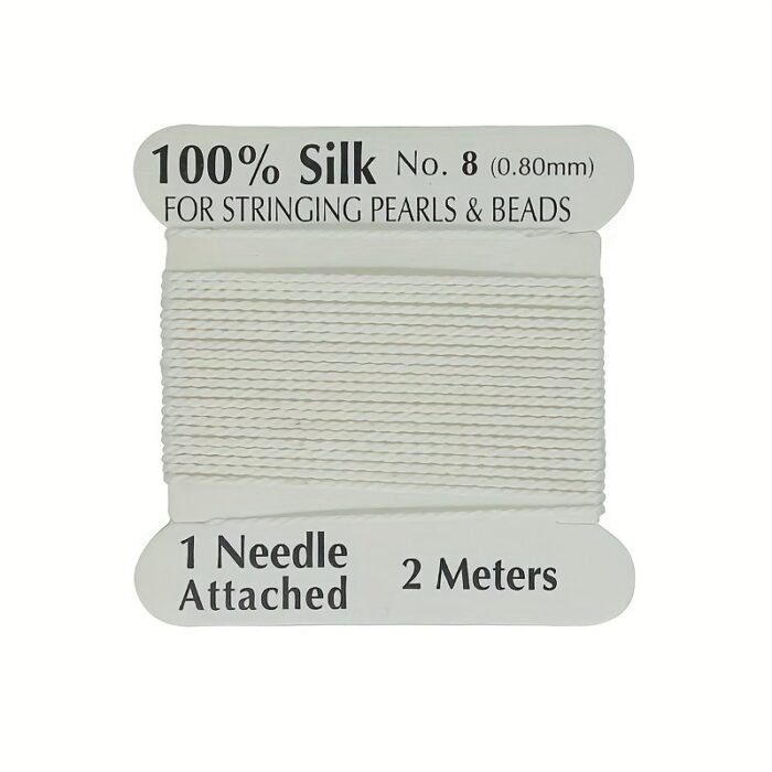 100% Thread, 1 Card Pack With Needle, 2 Meters/Per Card, Available In 20 Colors And 4 Sizes - Image 43