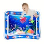 1Pc Inflatable Jellyfish Play Mat - Underwater Ocean Theme With Colorful Sea Creatures, Blue Pvc Crawling Pad For Youngsters & Youngsters, Promotes Motor Skills & Fun Learning, Interactive Play Mat | Colorful Crawling Pad | Durable Pvc Material, Inflatable Toys - Image 5