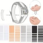 4Pcs Ring Size Adjust Eva Invisible Sticker For Loose Rings Transparent White Finger Ring Size Resizer Reducer Jewelry Tools - Image 13