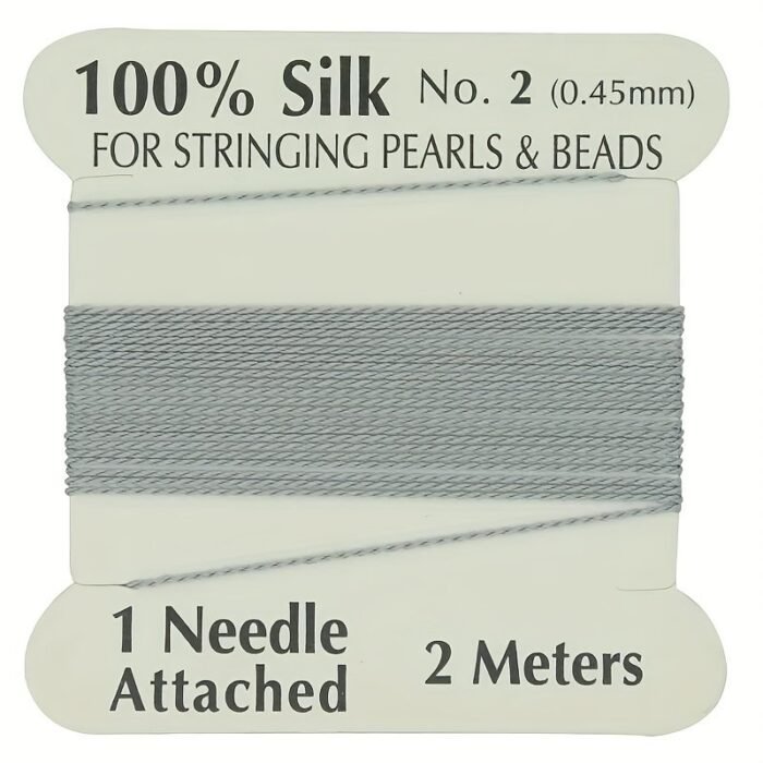 100% Thread, 1 Card Pack With Needle, 2 Meters/Per Card, Available In 20 Colors And 4 Sizes - Image 60