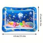 1Pc Inflatable Crawling Mat, Tumbling Water Mat, Game Mat, For Home And Travel Use - Image 4