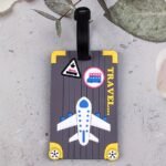 3Pcs Creative Pvc Travel Tags With Airplane And Travel Themes - Keep Calm And Travel, My Bag! - Image 3