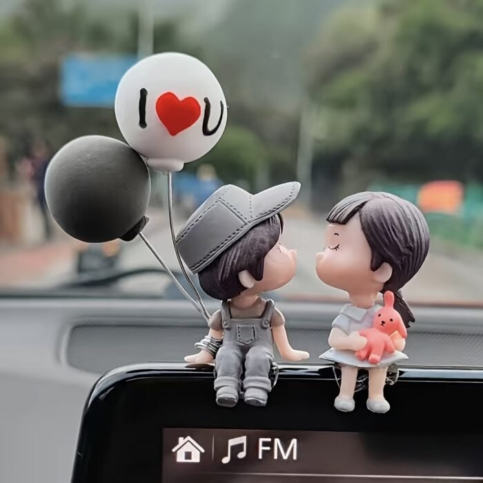 1Pc Car Ornaments Center Console Figurines Cute Car Lovers Desk Decoration For Car - Image 8