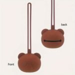 1Pc Bpa-Free Newborn Silicone Cute Colorful Panda Pacifier Case (38G), Food-Grade Silicone For Boys And Girls' Strollers And Diaper Bags, Travel Bag For Travel Comfort, Cute Style Can Also Be Used As Mommy Bag Accessory, Thanksgiving Theme - Image 3