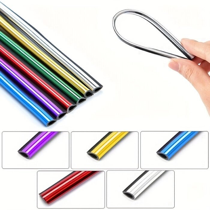 10Pcs 20Cm Car Air Conditioner Air Outlet Decoration U-Shaped Decorative Strip Car Shape Door Corner Protector - Image 6