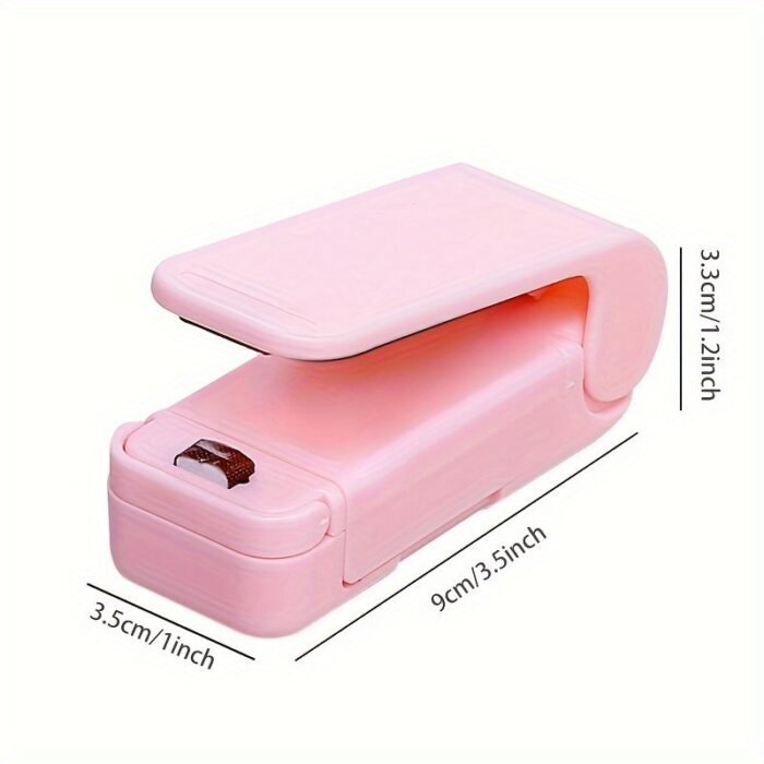 1Pc Portable Bag Heat Sealer, Plastic Package Storage Bag Snack Sealer Clip Mini Sealing Machine Handy Sticker Seal For Food Snack Gadgets - Image 5