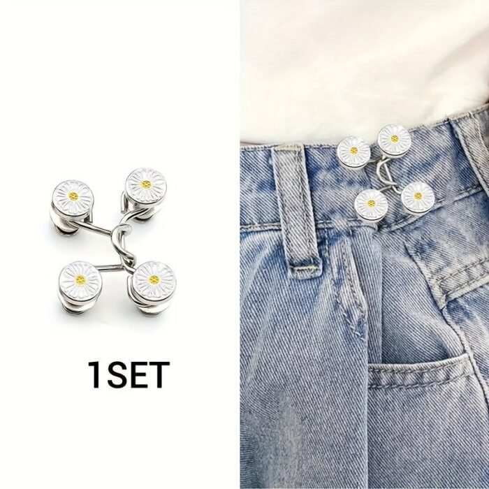 1 Set Of Punch-Free Creative Waist Buckles, Detachable, Adjustable And Easy To Install, Jeans Waist Adjustment Buckle - Image 3
