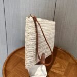 Straw Woven Clutch Bag, Trendy Braided Waist Purse, Women'S Zipper Handbags For Phone Coin Key - Image 2