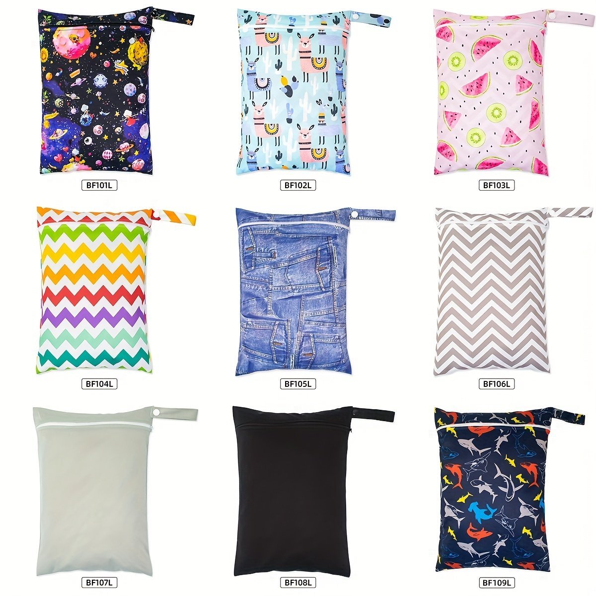 product-Fancyalgo-VirtualModelMatting-eb4f1e506451b4d965df4c2082c2ec70.jpg 1Pc Reusable Wet Bag Wet Dry Bags For Cloth Diapers & Breast Pump Parts Beach Pool Gym Bag Stroller Yoga Toiletries Daycare Organizer For Swimsuit Wet Clothes - Image 1