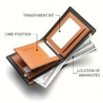 1Pc New Men'S Lion Embossed Pattern Wallet, Pu Leather Trifold Money Clip, Multi-Card Slot Zipper Wallet, Men'S Purse Gift - Image 9