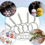 100Pcs/Set Keychain Production Supplies Kit With 50 Chain Keychains And 50 Jump Rings, Keychain Set Keychain Accessories Loose For Keychain Production Diy Crafts Small Business Supplies - Image 12