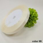 1 Roll 25 Yards 6Mm Wide Satin Ribbon Ribbon Wedding Festival Decoration With Flowers Gift Wrapping With Bow Diy Making - Image 9