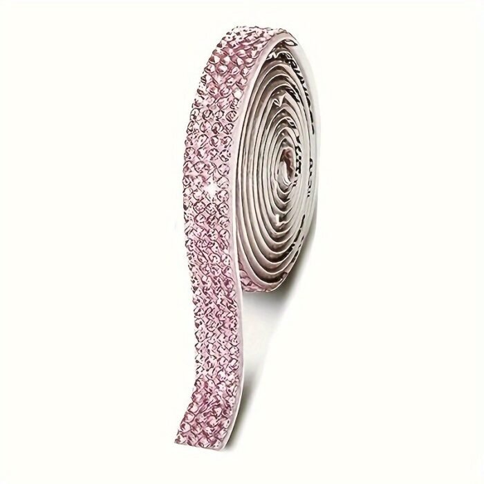 1 Roll Self Adhesive Crystal Rhinestone Strips, Crystal Ribbon Bling Gemstone Sticker With 2Mm Rhinestone Strips For Diy Arts Crafts, Wedding Parties, Car Phone Decoration, Mother'S Day Father'S Day Gift - Image 21