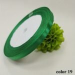 1 Roll 25 Yards 6Mm Wide Satin Ribbon Ribbon Wedding Festival Decoration With Flowers Gift Wrapping With Bow Diy Making - Image 13