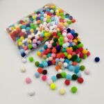 10Mm/15Mm/20Mm Mixed Color Pom Poms For Christmas Crafting, Small Plush Balls For Diy Projects.