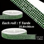 1 Roll Self Adhesive Crystal Rhinestone Strips, Crystal Ribbon Bling Gemstone Sticker With 2Mm Rhinestone Strips For Diy Arts Crafts, Wedding Parties, Car Phone Decoration, Mother'S Day Father'S Day Gift - Image 6