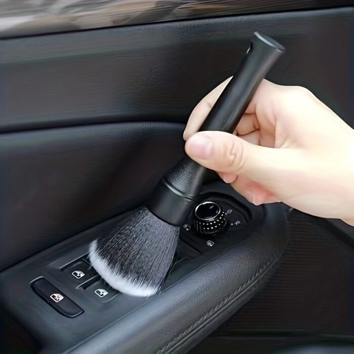 1Pc Car Interior Detailing Brush, Soft Bristle Cleaning Brush Dusting Brush, Car Interior Cleaning Tool, Auto Detail Brush Car Dash Duster Brush (Black) - Image 8