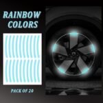 20 Packaged Wheel Safety Warning Stickers; High-Quality Materials, Self-Adhesive, Easy Installation; Protect Driving Safety With Early Warnings - Image 13