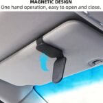 1Pcs Universal Sun Visor Glasses 1Pc Universal Car Sun Visor Glasses Clip, Pu Material, Auto Eyeglasses Holder, Vehicle Interior Accessories, Eyewear Storage Bracket - Image 10
