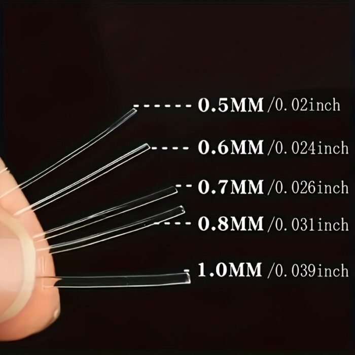 1 Roll Clear Elastic Beading Cords & Threads 1-Pack Clear Elastic Beading Cords & Threads, 0.4Mm-1.0Mm Diameter, Stretchy String For Diy Jewelry Making, Necklace, Bracelet, Clay Bead String Supplies - Image 6