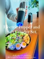 1Pc/2Pcs, Gravity-Activated Electric Salt And Pepper Grinder, Automatic Pepper Mill With Sea Salt And Black Peppercorn Grinding, Tilted Auto Grind, Battery Powered, Adjustable Coarseness, Large Capacity Hopper, Easy To Clean, One-Hand Operation, Kitchen Essential, Led Light Included, Creative Gift - Image 21
