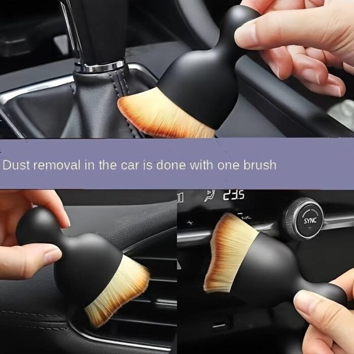 Car Interior Washing Tool Air Conditioner Air Outlet Cleaning Brush Car Interior Crevice Dust Removal Brush Soft Bristle Brush For Car Washing - Image 4