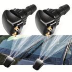 2Pcs Car Front Windshield Wiper Nozzle Jet Sprayer Kits Universal Sprinkler Water Fan Spout Cover Washer Outlet - Image 4