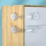 5Pcs Transparent Drawer Safety Locks, Polyethylene, White, Secure Locking Mechanism For Cabinets, Drawers, Toilets, And Refrigerators, Childproofing Essentials | Transparent Lock | Bpafree Material, Drawer Lock - Image 13