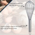 3Pcs Stainless Steel Egg Beater Set - Manual Kitchen Mixer, Suitable For Beating, Whipping, Mixing - Enhanced Durability Bubble Egg Beater Set, Food Grade, Easy To Clean, Ergonomic Design - No Batteries Required - Image 5