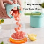 1Pc Quick Freeze Silicone Ice Cube Trays - Easy To Use, Durable Plastic Molds For Perfectly Shaped Ice, Ideal For Fruit Juice, Ice Buckets & Cylindrical Cups, Fruit Juice Accessories,Suitable For Thanksgiving, Halloween, Christmas - Image 7