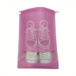 5-Pack Waterproof Plastic Shoe Storage Bags With Drawstring Closure - Transparent Travel Shoe Organizers, Easy Identification & Space-Saving Packing Travel Accessories, Travel Essentials,Suitable For Travel And Outings - Image 7