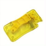 1Pc Lemon Yellow Automatic Needle Threader, Diy Hand Sewing Threader, Hand Machine Stitch Insertion Sewing Tool, Household Crafts & Sewing Supplies - Image 2