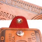 Men'S Dollar Bill Print Pu Leather Wallet, Street Style Fashion Accessory With Snap Closure - Image 3