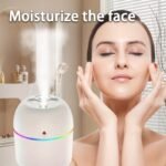 Usb-Powered Humidifier - Modern White Design With Colorful Accents, Ideal For Bedroom, Living Room, Desk, And Car - Enhances Ambiance With Soft Glow, Bedroom Humidifier | Modern Humidifier | Usb Powered Device, Humidifier For Home - Image 9