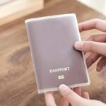 1Pc Pvc Passport Holder - Waterproof & Scratch-Resistant Travel Document Case With Card Slots, Foldable Design For International Travel, Durable Protective Cover For Passports & Ids - Image 4