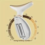 1-Pack Neck & Face Massager For Women & Girls - Ergonomic Design, 3-Speed Adjustable, Portable Handheld Device With Golden Accents, Ideal Gift For Self-Care & Relaxation, Beauty Tool, Sleek Beauty Tool, Durable Construction - Image 7