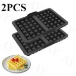 1/2Pcs Air Fryer Silicone Liners Non-Stick Reusable Air Fryer Waffle Baking Pan Waffle Mold For Ninja Af400Eu Af451Eu Sl400Eu Af500De Models And Many Other Air Fryers Accessories - Image 3