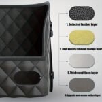 Large Capacity Car Seat Back Organizer - Durable Faux Leather Storage Mesh Bag With Hanging Mount, Lightweight Auto Interior Accessory Organizer - Image 10