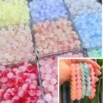 100Pcs 8Mm Multicolor Glass Round Beads For Jewelry Making, Diy Elegant Fashion Bracelets, Necklaces, Phone Charms, Beading Crafts - Image 2