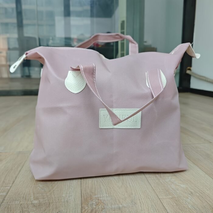 1Pc Youfen Pink Polyester Blend Quilt Storage Bag With Zipper Closure - Portable Travel Organizer For Dorm, Clothes, Shoes & Accessories, Durable & Lightweight Design For Home, Office, Travel, Quilt Storage Bag, Dorm Room Organizer, Stylish Organizer, Sturdy Handles - Image 10