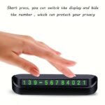 Car Dashboard Ornament Durable Abs Temporary Parking Phone Number Display Frame - Heat Insulated & Sun Protected, Easy-To-Move Design For Car Owners - Image 2